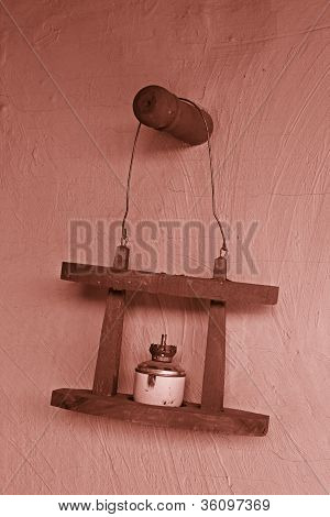 오래 된 오일 램프