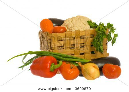 Verdure e cestello