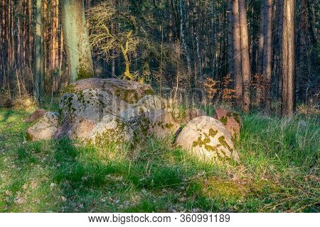 Prehistoric Megalith Stones Along The Famous 
