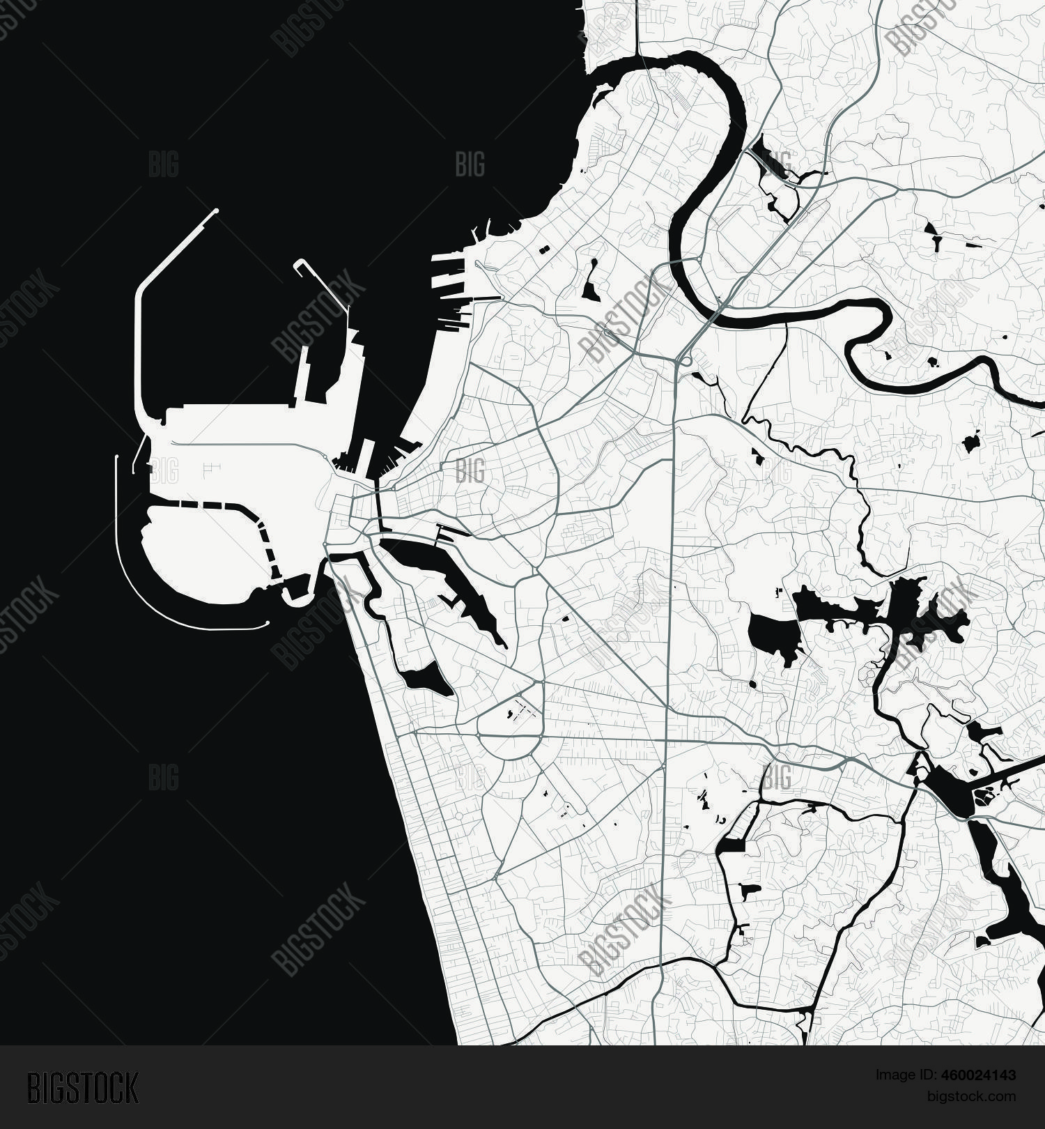 Vector Map Colombo Vector & Photo (Free Trial) | Bigstock