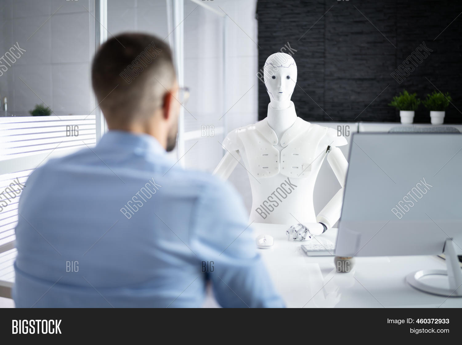 Men Interview Ai Robot Image & Photo (Free Trial) Bigstock