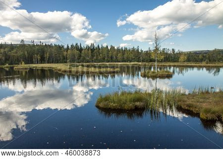 Beautiful Panoramic View Of Chalupska Slat ,borova Lada, National Park Sumava, Czech Republic Europe