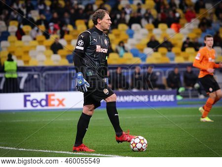 Kyiv, Ukraine - September 28, 2021: Uefa Champions League Game Shakhtar Donetsk V Internazionale. Go