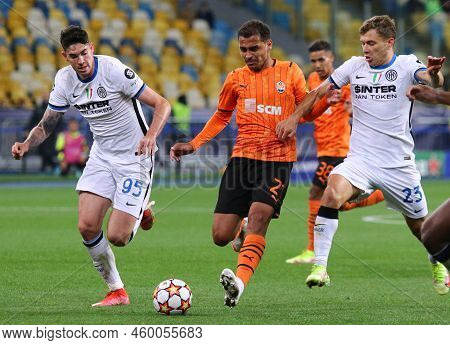 Kyiv, Ukraine - September 28, 2021: Uefa Champions League Game Shakhtar Donetsk V Internazionale. Al