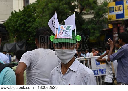 Kolkata, West Bengal, India - 21st July 2022 : All India Trinamool Congress Party, Aitc Or Tmc, At E