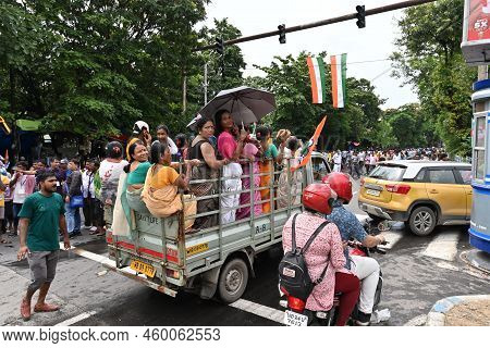 Kolkata, West Bengal, India - 21st July 2022 : All India Trinamool Congress Party, Aitc Or Tmc, At E