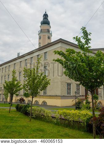 Town Hall Of Drohobych On Market Square. Drohobych Is A City Of Regional Significance In Lviv Oblast