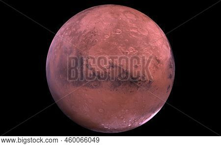 Planet Mars. The Red Planet. Elements Of This Image Were Furnished By Nasa.