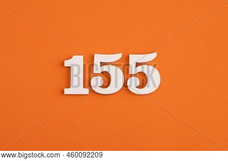 Number 155 - On Orange Foam Rubber Background