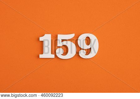 Number 159 - On Orange Foam Rubber Background