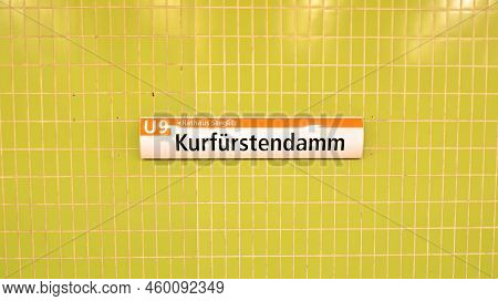Berlin, Germany. 16 August 2022. Sign Kurfürstendamm . Sigm City.