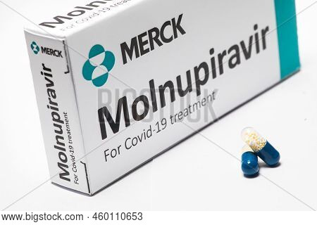 Oral Antiviral Drug Pill Molnupiravir Developed By Merck