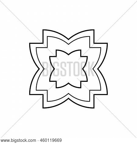 Flower Line Icon. Flower Template. Line Graphic. High Quality Black Outline Logo For Mobile Concepts
