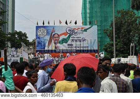 Kolkata, West Bengal, India - 21st July 2022 : All India Trinamool Congress Party, Aitc Or Tmc, At E