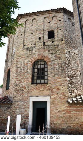 Octagonal Baptistery Of Neon. External View. Ravenna, Italy.