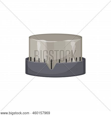 Stop Kitchen Timer Clock Cartoon. Stop Kitchen Timer Clock Sign. Isolated Symbol Vector Illustration