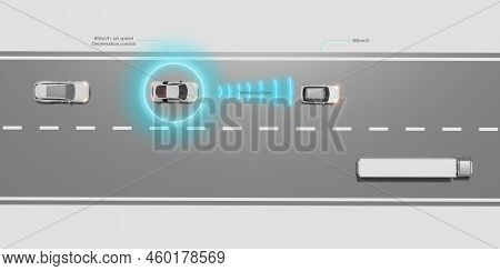 Autopilot Adaptive Cruise Control System Ev Front Car Distance Auto Emergency Braking  Emergency Bra