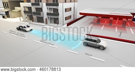 Autopilot Front Car Distance Adaptive Cruise Control System Ev Auto Emergency Braking  Emergency Bra