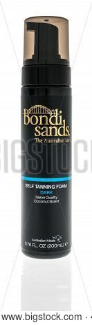 Winneconne, Wi - 23 July 2022: A Package Of Bondi Sands The Australian Tan Self Tanning Foam Dark On