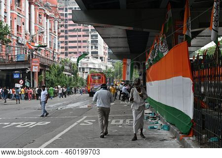 Kolkata, West Bengal, India - 21st July 2022 : All India Trinamool Congress Party, Aitc Or Tmc, At E