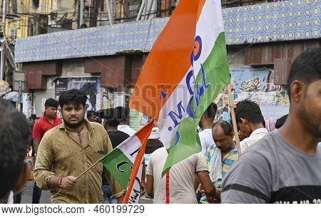 Kolkata, West Bengal, India - 21st July 2022 : All India Trinamool Congress Party, Aitc Or Tmc, At E