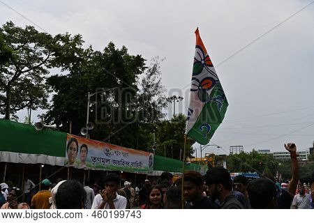 Kolkata, West Bengal, India - 21st July 2022 : All India Trinamool Congress Party, Aitc Or Tmc, At E