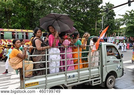 Kolkata, West Bengal, India - 21st July 2022 : All India Trinamool Congress Party, Aitc Or Tmc, At E