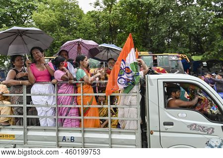 Kolkata, West Bengal, India - 21st July 2022 : All India Trinamool Congress Party, Aitc Or Tmc, At E
