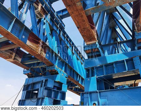 This Is The Steel Structure Of A Launcher Gantry That Will Be Used For Erection Precast Concrete I G