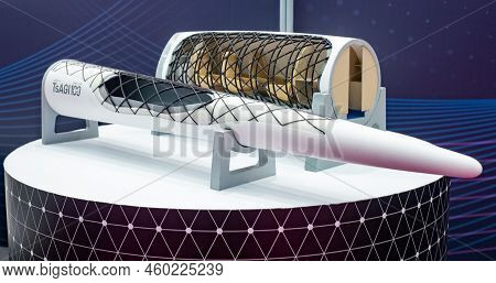 December 8, 2021, Sochi, Russia. The Layout Of The Structural And Power Scheme Of The Fragment Of Th