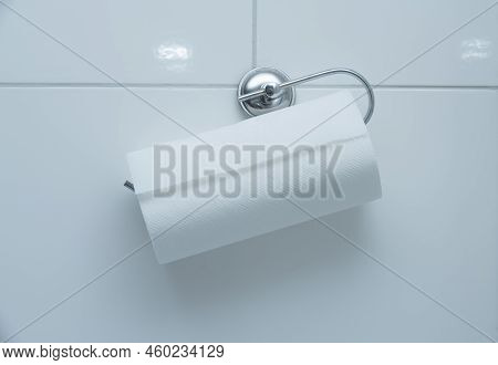 Roll Of Paper Towel. Paper Napkin Holder Concept