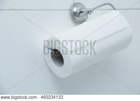 Roll Of Paper Towel. Paper Napkin Holder Concept