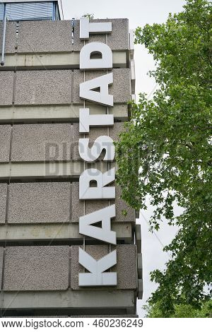 Berlin, Germany - May 28, 2022: Karstadt Department Store Branch And Lettering In Downtown Berlin