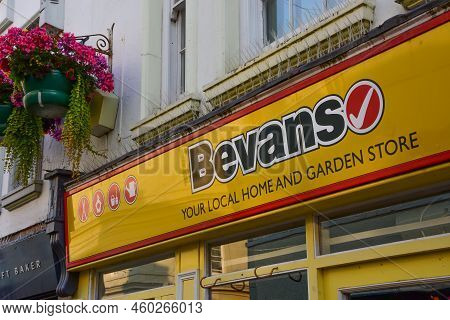 Holywell, Flintshire, Uk: Aug 14, 2022: Bevans On The High Street