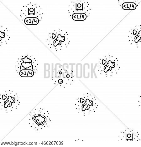 Mole Skin Problem And Disease Vector Seamless Pattern Thin Line Illustration