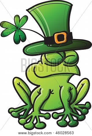Grenouille de jour de Saint Patrick