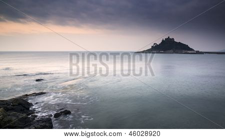 Paysage de Marazion de baie Mont St Michael