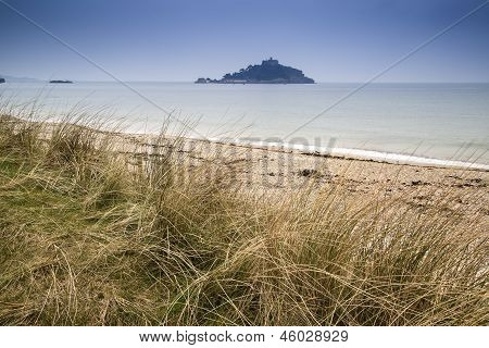 Paysage de Marazion de baie Mont St Michael