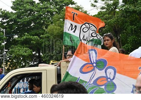 Kolkata, West Bengal, India - 21st July 2022 : All India Trinamool Congress Party, Aitc Or Tmc, At E