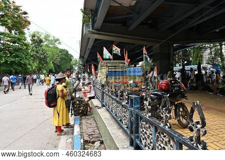 Kolkata, West Bengal, India - 21st July 2022 : All India Trinamool Congress Party, Aitc Or Tmc, At E