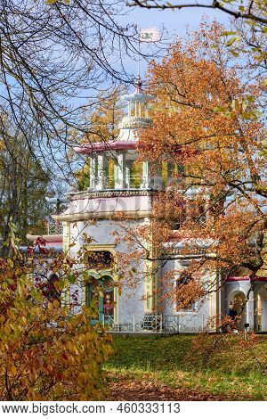 Creaking Summer-house In Autumn In Tsarskoe Selo (pushkin), Saint Petersburg, Russia