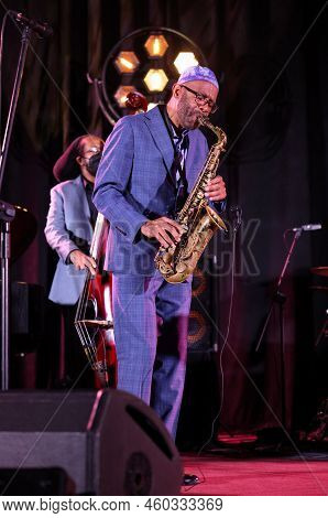 Cracow, Poland - July 08, 2022: Kenny Garrett Quintet Performing Live On The Kijow Centre Stage At S