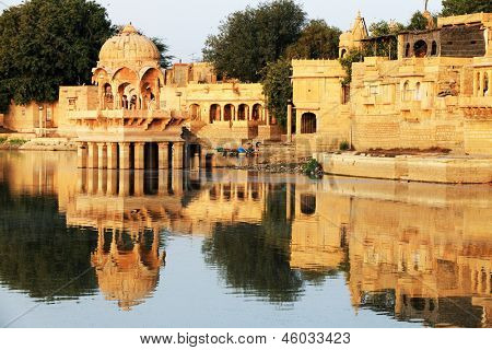 Gadisagar jezero, Jaisalmer, Indie