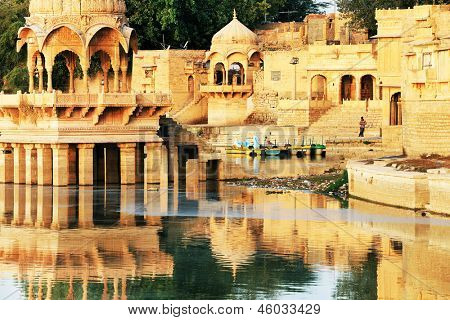 Gadisagar jezero, Jaisalmer, Indie