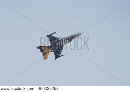 Istanbul, Turkey - May 29, 2022: Soloturk Air Aerobatics Show In Istanbul Ataturk Airport During Ann