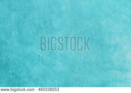 Beautiful Blue Background With Leather Texture With Blue Veins Of Blue Leather As Sample Of Blue Bac