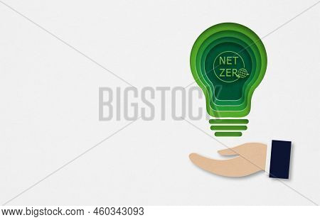 Co2 Emission, Green Industries Business Concept. Net Zero Emissions. Renewable Energy,  Ecology Solu