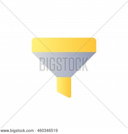 Funnel Flat Gradient Color Ui Icon. Customer Journey. Making Purchase. Online Marketplace. Boost Sal