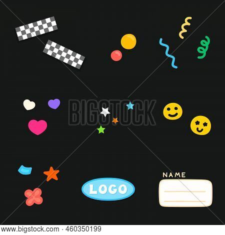 Colorful Mini Kawaii Vector & Photo (Free Trial) | Bigstock