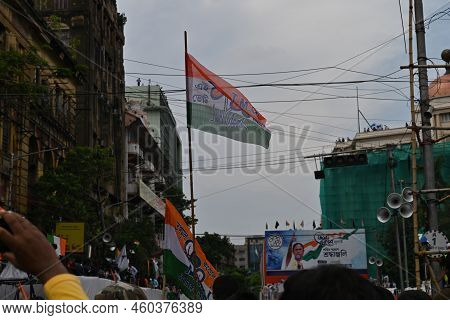 Kolkata,west Bengal,india - 21st July 2022 : All India Trinamool Congress Party, Aitc Or Tmc, At Eku
